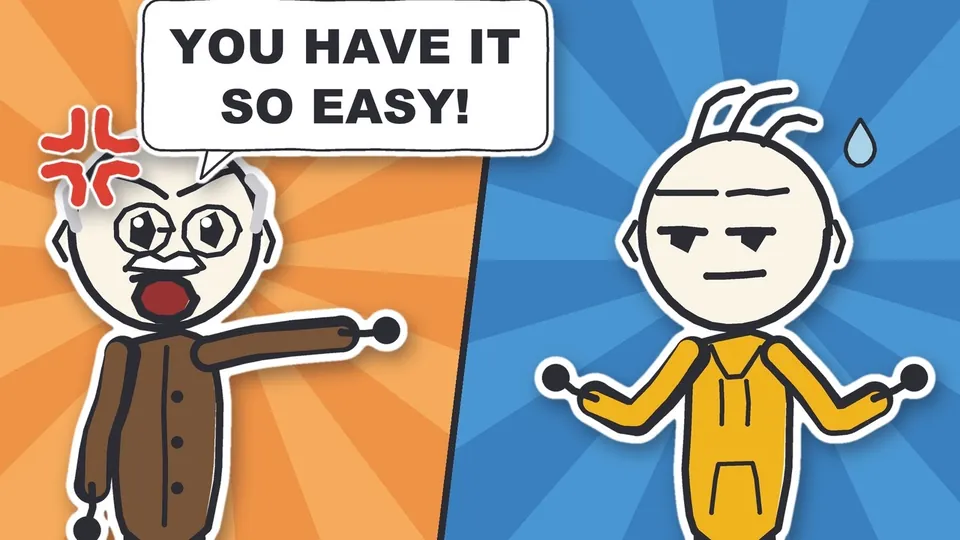 Thumbnail of the video: Is Gen Z Actually Living on Easy Mode?